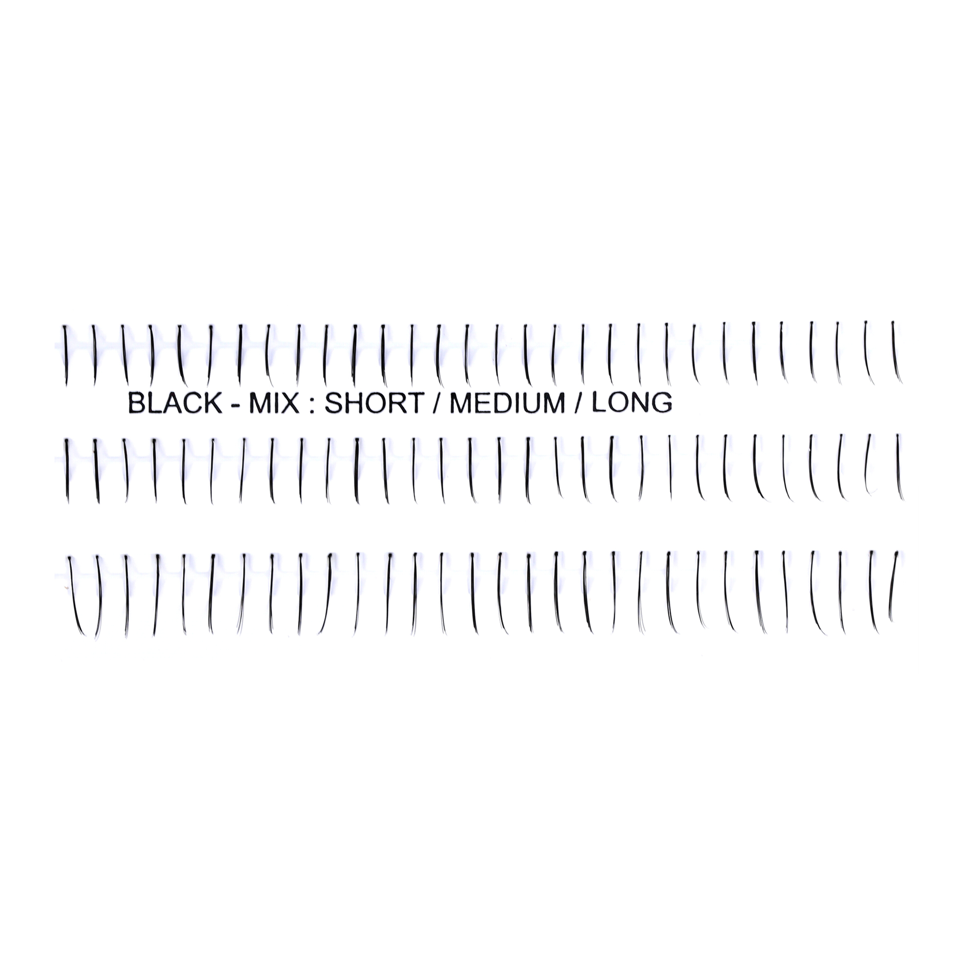Jean Marin Künstliche Wimpern Knotted Singles Natural 90stück Gemischt